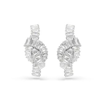 Swarovski Kristal Matrix Oorbellen - Dames - Oorbellen - Grijs - ONE Size - Accessoires