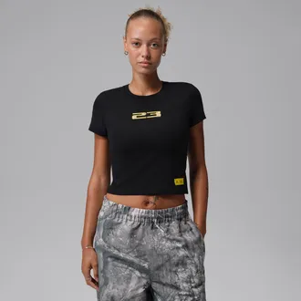 Nike Jordan Womens Jordan Realtree T-Shirt in Black | IU7255-010