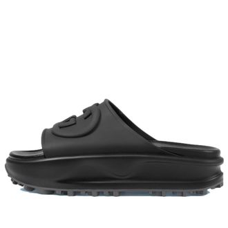Gucci (WMNS) Gucci Interlocking G Slides Black 692845-JF000-1000