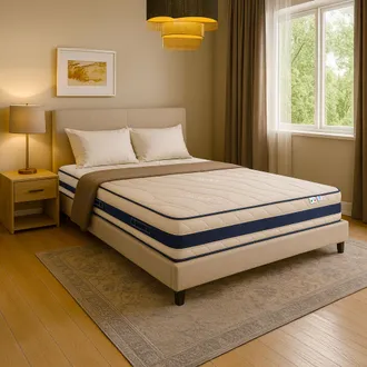 Baldiflex Baldiflex - Materasso Memory Alto 22 Cm Ortopedico Medio Rigido 100% Made In Italy Antiacaro Fascia 3dair 4 Maniglie Trionfo Matrimoniale Misura 140x2
