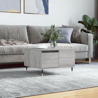 vidaXL Vidaxl - Coffee Table Grey Sonoma 55x55x36.5 cm Engineered Wood