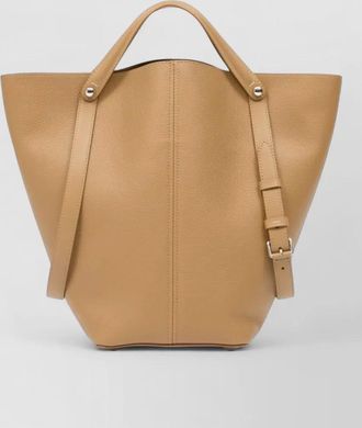 Maison Margiela dress age medium leather trapezoid tote