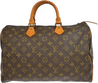 Louis Vuitton Speedy Monogram Canvas Brown Canvas Handbag (Pre-Owned)