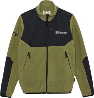 Halo Halo Blocked Zip Fleecejacke - Unisex | oliv