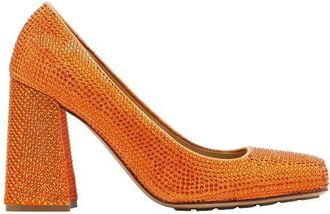 Bottega Veneta Tower Square-Toe Pumps, Size 5