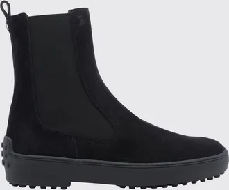 Tod's Stivaletti Chelsea in pelle scamosciata con logo T Timeless e gommini