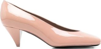 Givenchy Sliced Square Pumps - Dames - Pumps - Roze - 40 EU - Nylon - Schoenen