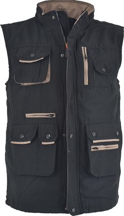 Generic Mens Micro Arctic Storm Bodywarmer Multiple pocket gilets (Black, M)