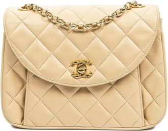Chanel Borsa trapuntata con catena - Toni neutri