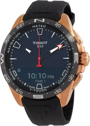 Tissot T-Touch Perpetual Alarm Chronograph Quartz Analog-Digital Black Dial Mens Watch T121.420.47.051.02