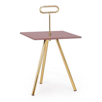 BIZZOTTO Inesh orchid square coffee table 35x35, multicolored