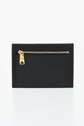 Bottega Veneta Portacarte in Pelle Intrecciata con Chiusura a Zip Bottega Veneta