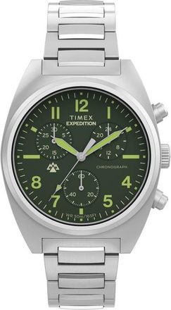 Timex Expedition Capstone Chronograph Bracelet Watch, 41mm in Silver-Tone at Nordstrom
