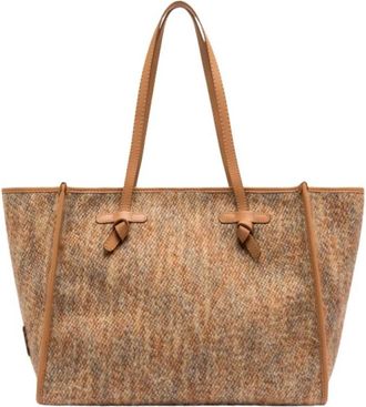 Gianni Chiarini Marcella Tote Bag - Dames - Shoppers - Beige - ONE Size - Wol - Tassen