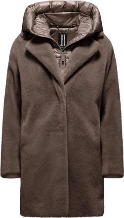 Bomboogie Dames, Mantels, Bruin, Maat: XL Nylon