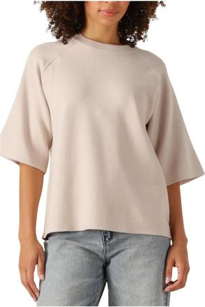 Object Objreynard 2/4 Gebreide Pullover - Dames - Ronde hals truien - Beige - XS - Truien & Vesten