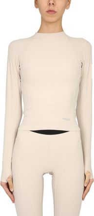 AMBUSH Beige Solid Mock Collar T-Shirt