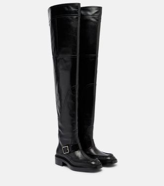 Saint Laurent Joe leather over-the-knee boots