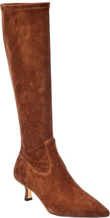 Stuart Weitzman Isla Zip Suede Knee-High Boot