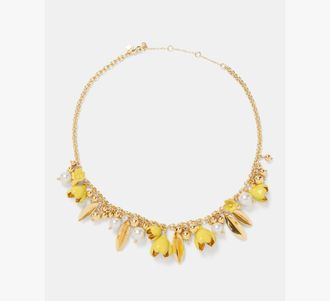 Kate Spade New York Golden Bloom Statement Necklace