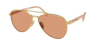 Prada Orange Pilot Mens Sunglasses PR A58S 5AK07V 61