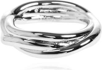Jil Sander Messing Ring - Heren - Ringen - Grijs - M - Accessoires