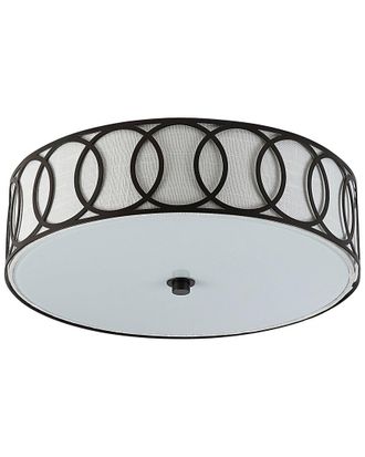 Jonathan Y Designs Jonathan Y Aubrey 3-Light 15.5In Metal Led Flush Mount