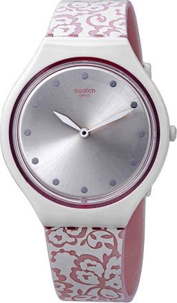 Swatch Skindentelle Silver Dial Ladies Watch SVOW102
