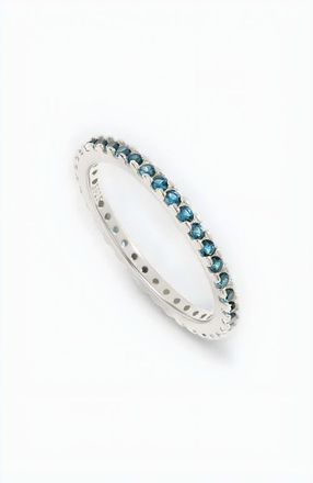 Mint & Lily September Birthstone Eternity Stacking Ring in 925 Sterling Silver at Nordstrom, Size 8