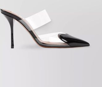 Alaia leather coeur mules