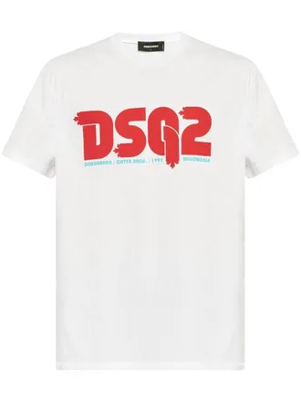 Dsquared2 T-shirt met logoprint - Wit