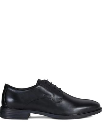Geox Gladwin leren veterschoenen - Zwart