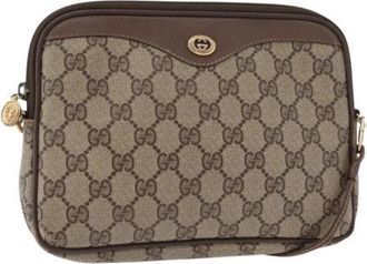 Gucci Pre-owned Cross Body Bags, female, Beige, Size: ONE SIZE Pre-owned Plastic Cross Body Bag