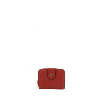 Pourchet Accessoires, Dames, Rood, ONE Size, Leer, Club Flap Wallet