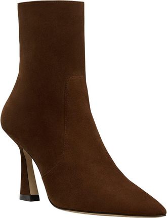 Stuart Weitzman Vinnie Zip Suede Bootie 85