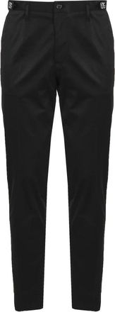 Dolce & Gabbana Zwarte Chinos van Stretchkatoen - Heren - Chinos - Zwart - 3XL - Katoen - Broeken