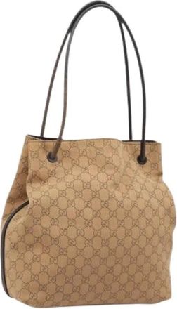Gucci Pre-owned Bucket Bags, female, Brown, Size: ONE SIZE Pre-owned Vintage Bucket Bag