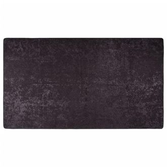 Berkfield Home Rug Washable 190x300 cm Anthracite Anti Slip in Black | Size: 100 cm diameter