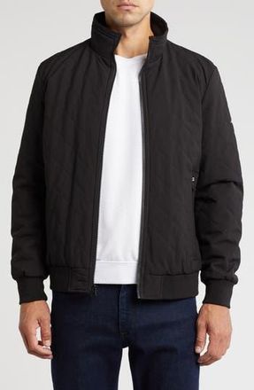 Nautica Diamond Quilted Bomber Jacket in Black at Nordstrom Rack, Size Xx-Large