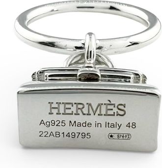 Herm&egrave;s Silver Silver 925 Band Ring (Pre-Owned)