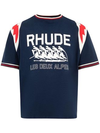 Rhude Lighting Tinger T-shirt - Blauw