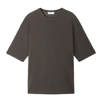 Roberto Collina Round-neck Knitwear, male, Brown, Size: XL Knitted Comfort Fit T-Shirt