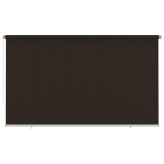 vidaXL Persiana Enrollable De Jard&iacute;n Hdpe Marr&oacute;n 400x230 Cm Vidaxl