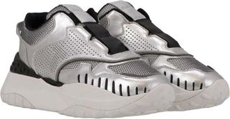 Tod's Womens Silver Sneaker, Size 7