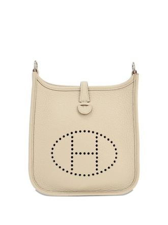 Hermès 2022 mini Evelyne perforated shoulder bag - Beige
