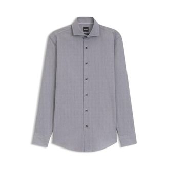 BOSS Easy-iron slim-fit shirt in stretch cotton