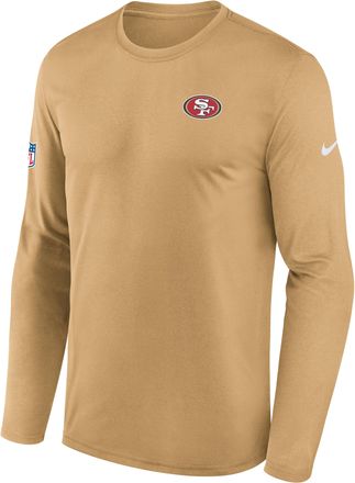 Nike San Francisco 49ers Legend Logo Nike Mens Dri-FIT NFL Long-Sleeve T-Shirt in Brown | 02TJ79V73-FEJ