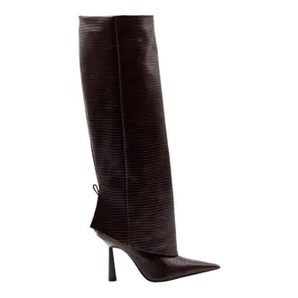 Gia Borghini Ros31 Boot - female - Gia Borghini - High Boots - Brown - 5 1/2 UK - Shoes