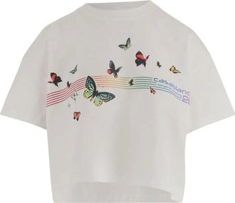 Casablanca T-shirt met logoprint - Wit