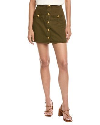 L'agence LAgence Kris Button Front Mini Skirt
